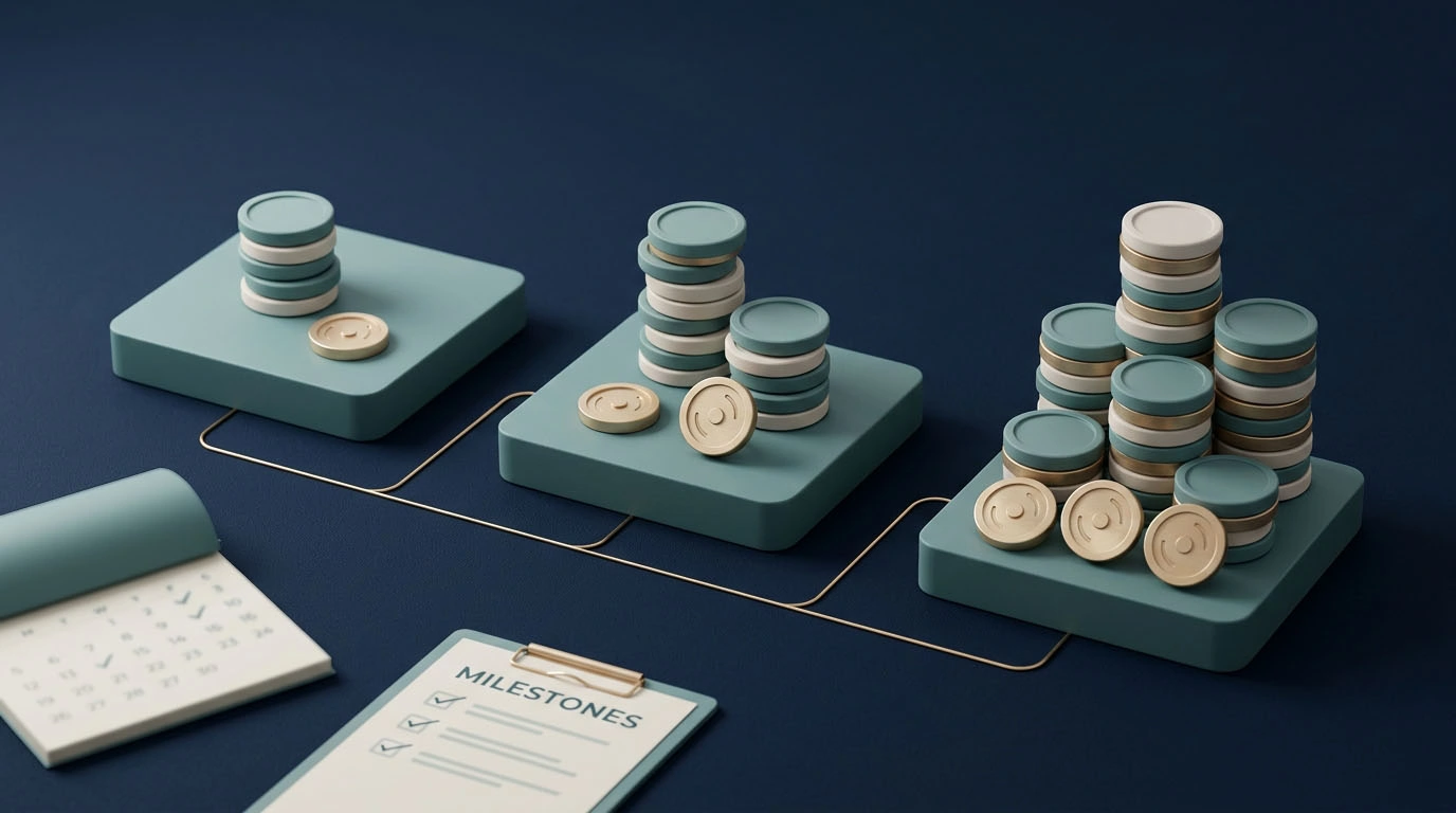 Three CHEXX welcome stages with deposit matches and free-spin allocations